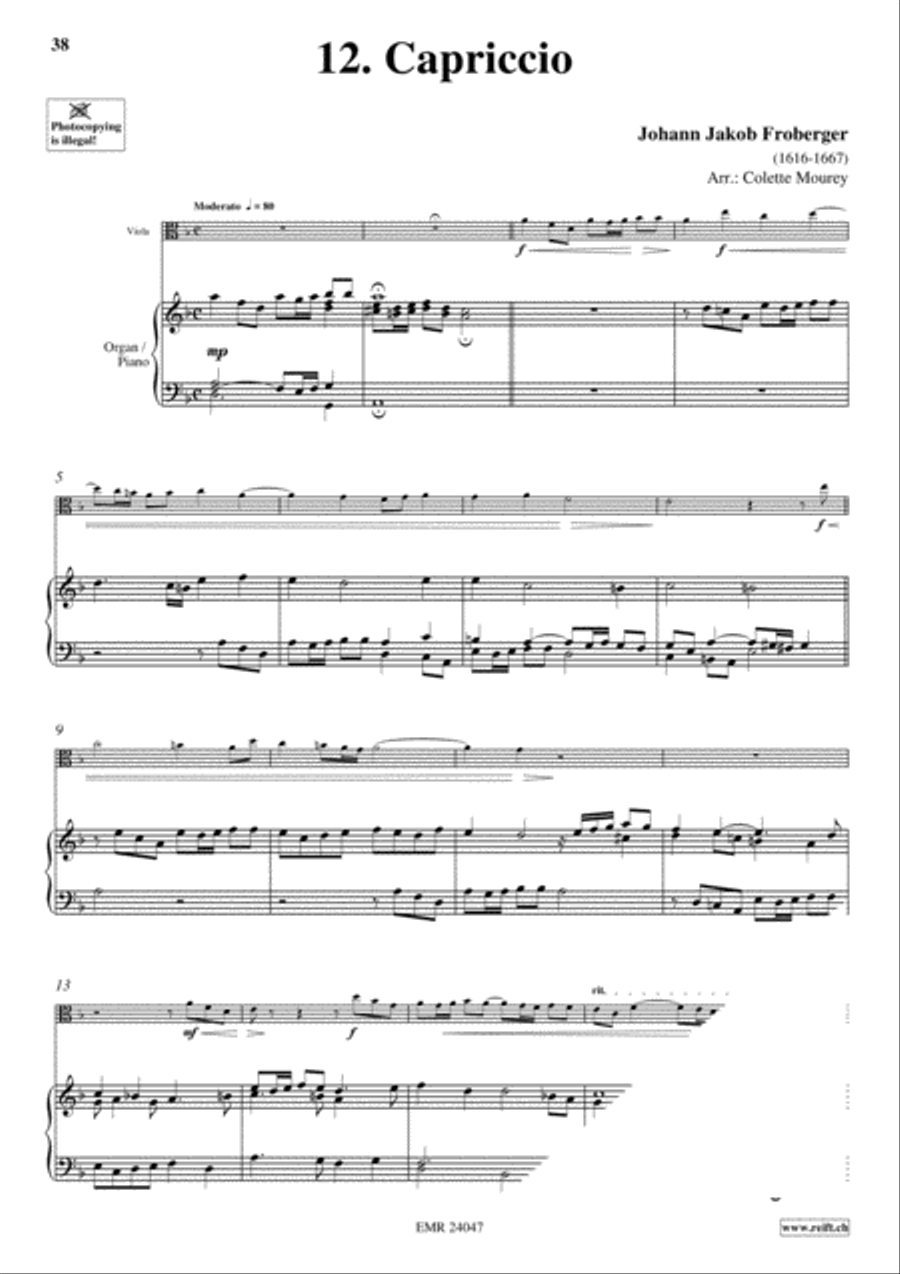 40 Greatest Baroque Hits Volume 1 Viola scores gallery preview page 14