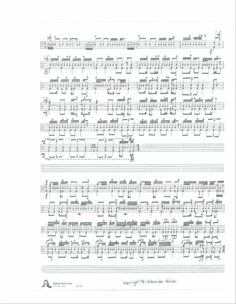 Six Duets for Snare Drum and Bass Drum (1980) Percussion scores gallery preview page 5