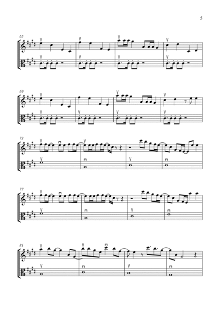 Bloody Mary String Duet scores gallery preview page 5