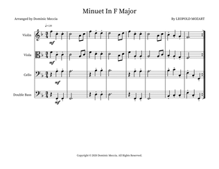 Book cover for Minuet In F Major