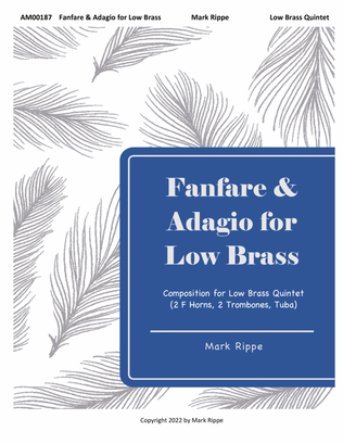Book cover for Fanfare & Adagio for Low Brass (AM00187)
