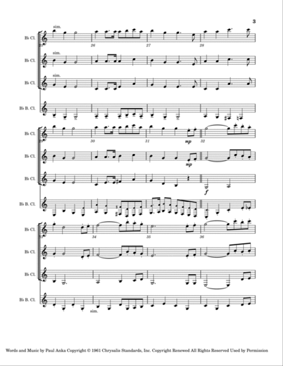 The Longest Day Woodwind Quartet scores gallery preview page 3