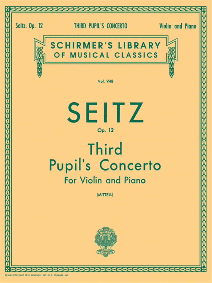 Pupil's Concerto No. 3 in G Minor, Op. 12 Orchestra scores gallery preview page 1