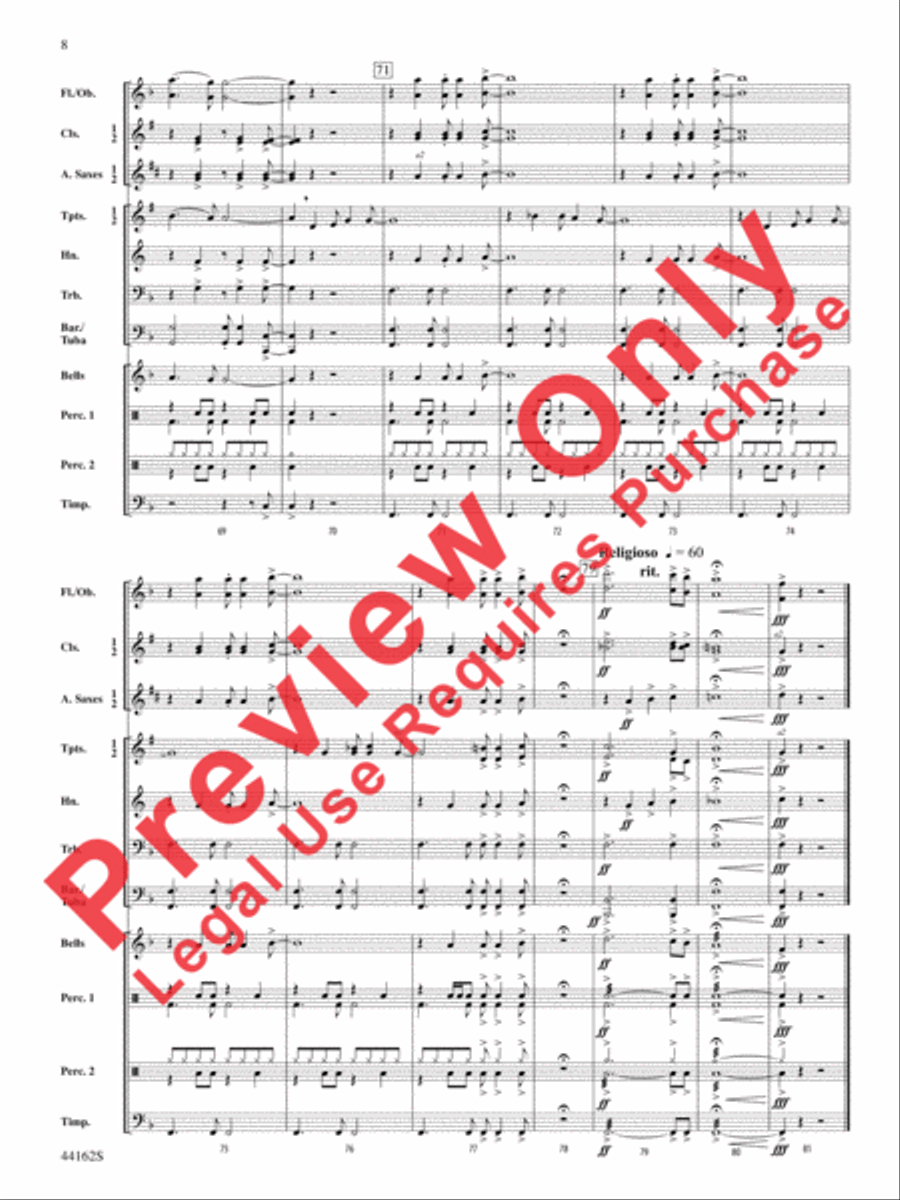 O Happy Day O Happy Day Concert Band scores gallery preview page 9