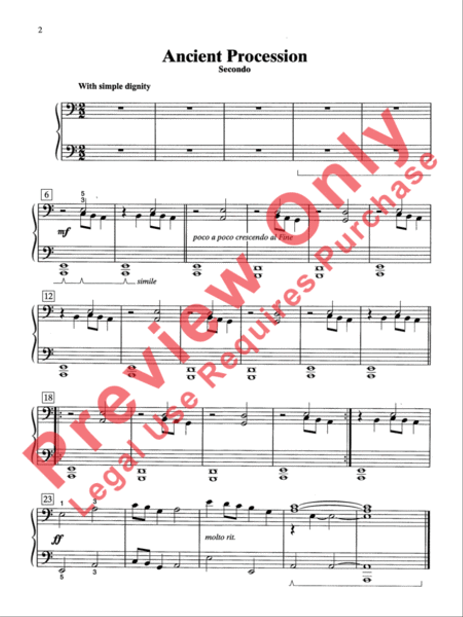 Two at One Piano, Book 3 Two at One Piano, Book 3 Small Ensemble scores gallery preview page 8