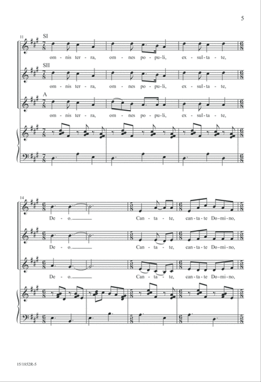 Cantate Cantate SSA scores gallery preview page 5