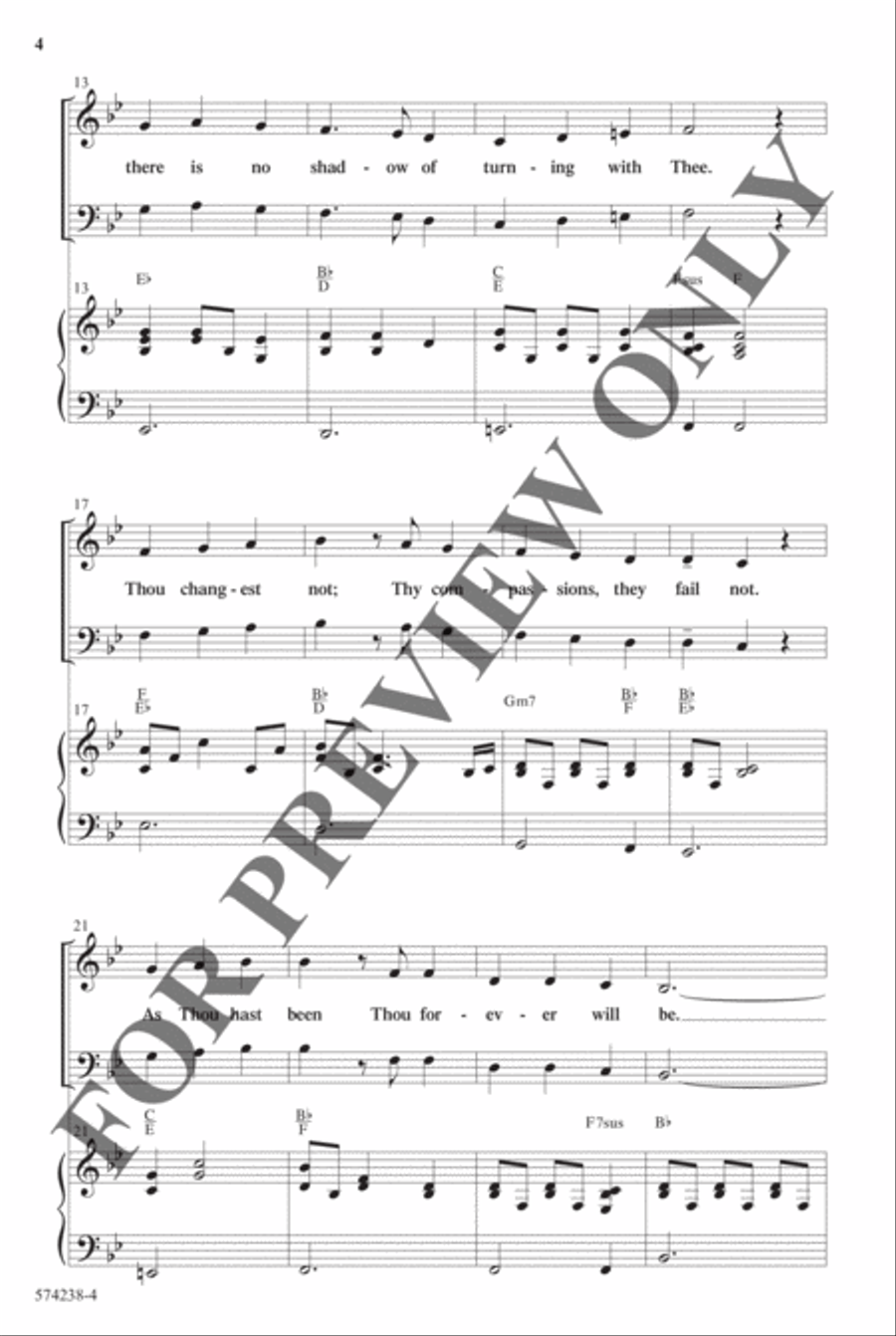 God's Faithfulness Medley - Anthem Choir scores gallery preview page 3