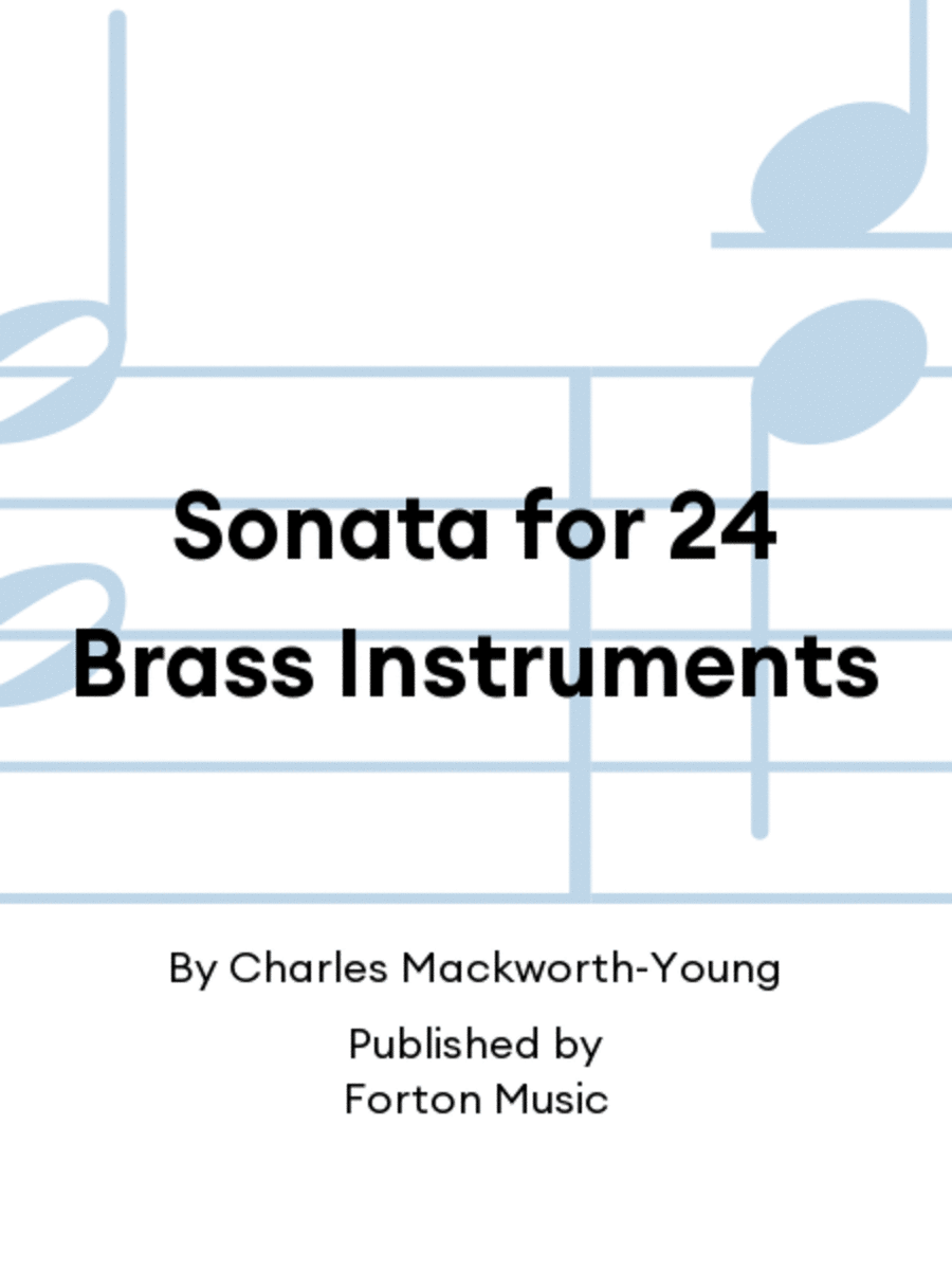 Sonata for 24 Brass Instruments Brass Ensemble scores gallery preview page 1