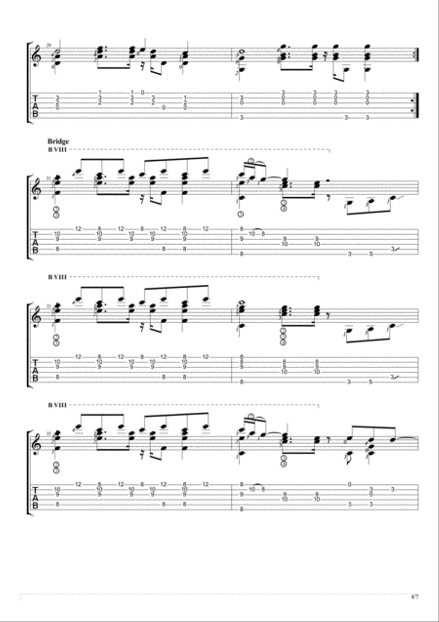 Lost Stars Electric Guitar scores gallery preview page 4