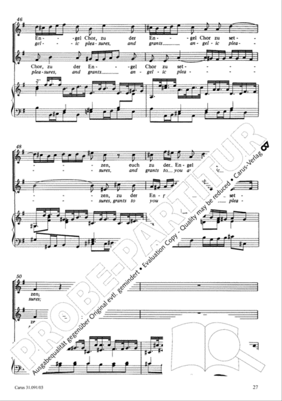 All praise to you, Lord Jesus Christ (Gelobet seist du, Jesu Christ) 4-Part scores gallery preview page 28