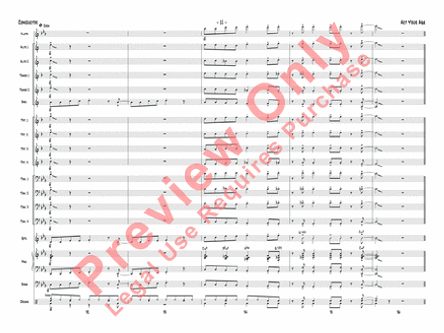 Act Your Age Jazz Ensemble scores gallery preview page 15