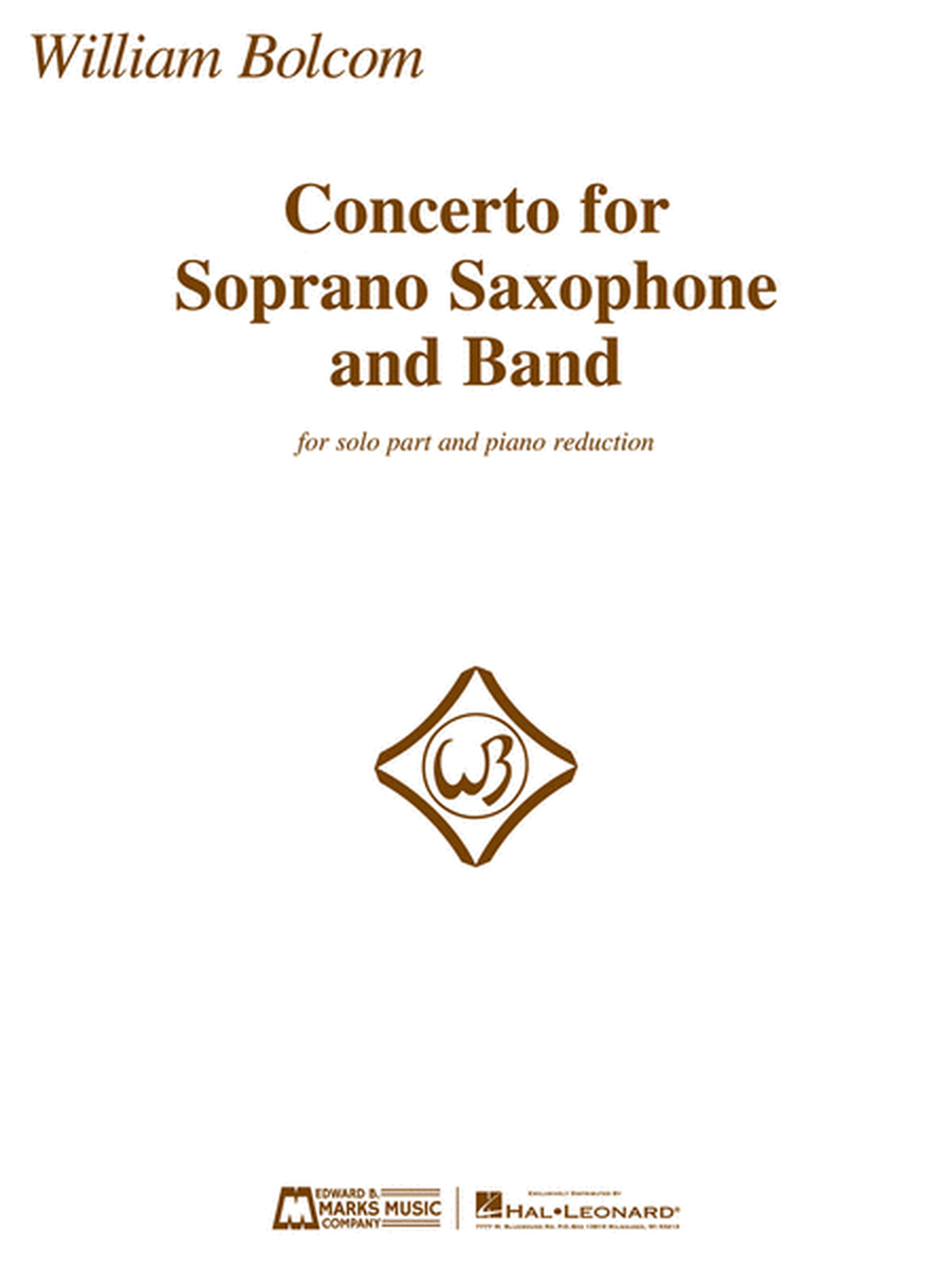 Concerto for Soprano Saxophone and Band image number null