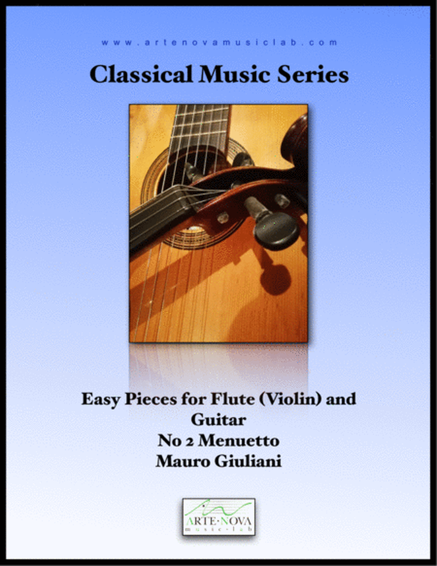 Easy Pieces for Violin (Flute) and Guitar - No 2 Menuetto image number null