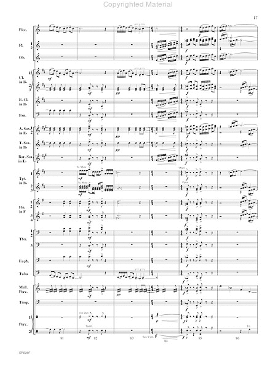 Holiday Portraits Concert Band scores gallery preview page 18