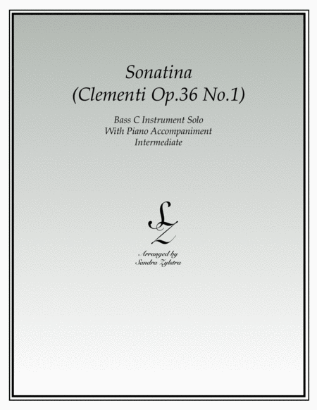 Sonatina-Clementi (Op. 36, No. 1) (bass C instrument solo) image number null