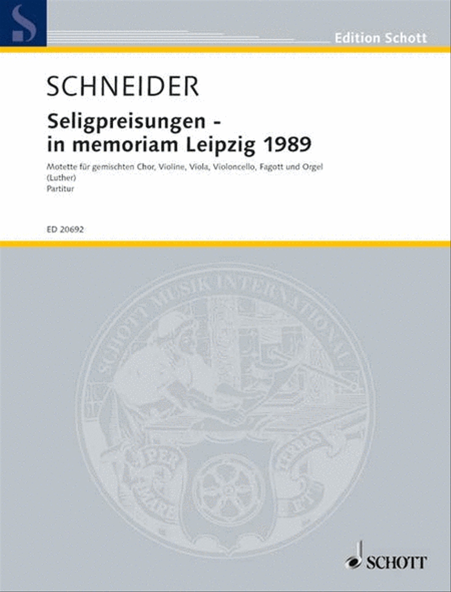 Die Seligpreisungen - in memoriam Leipzig 1989 Mixed Choir scores gallery preview page 1