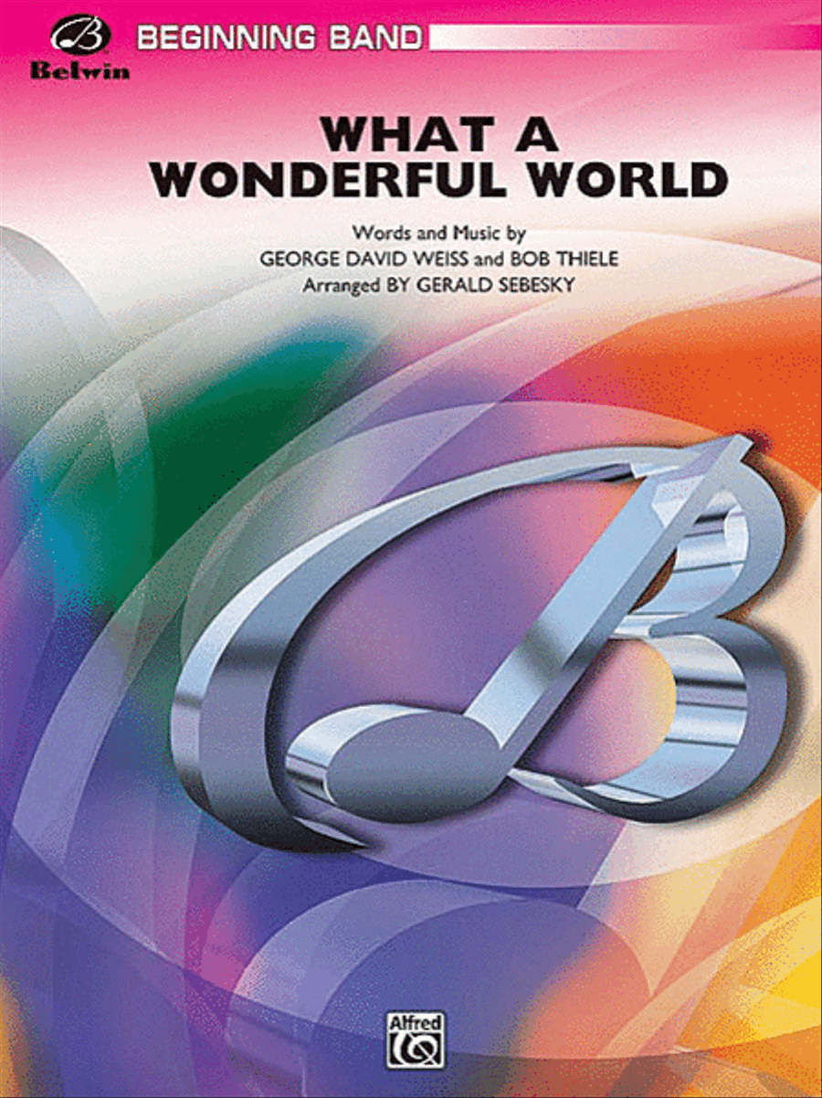 What a Wonderful World Concert Band scores gallery preview page 1