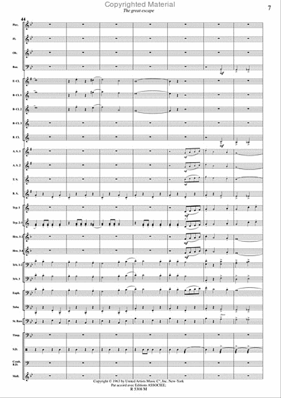 Grande evasion (la) Concert Band scores gallery preview page 8