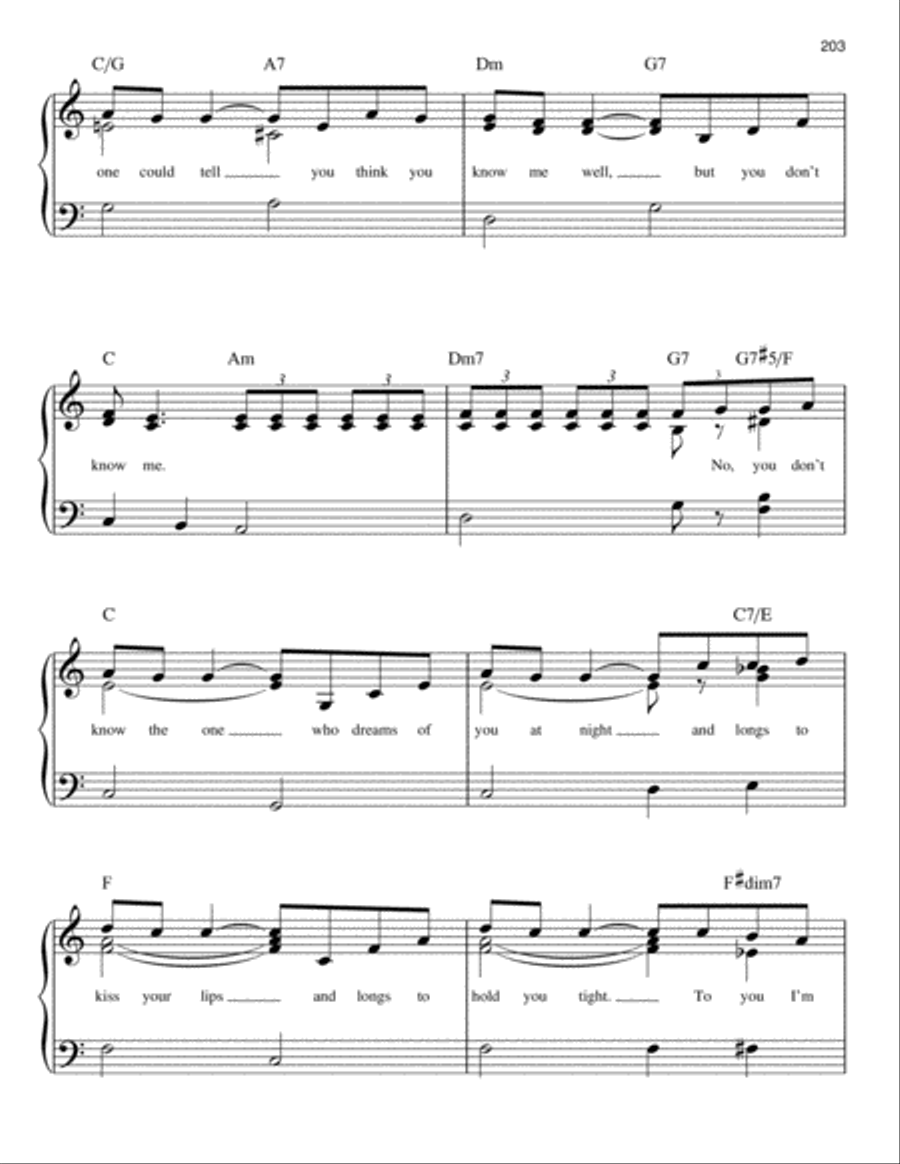 You Don't Know Me You Don't Know Me Easy Piano scores gallery preview page 2