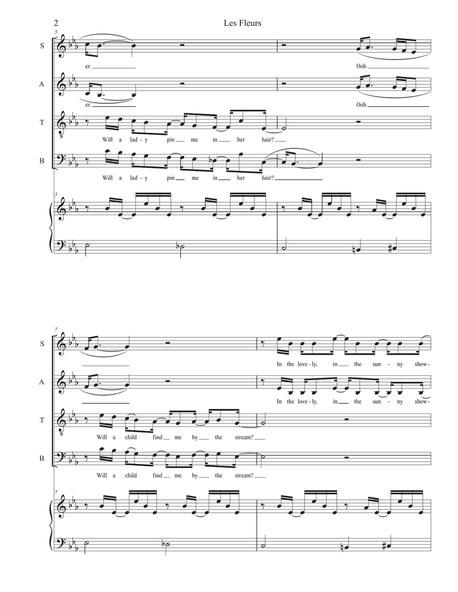 Les Fleur 4-Part scores gallery preview page 3