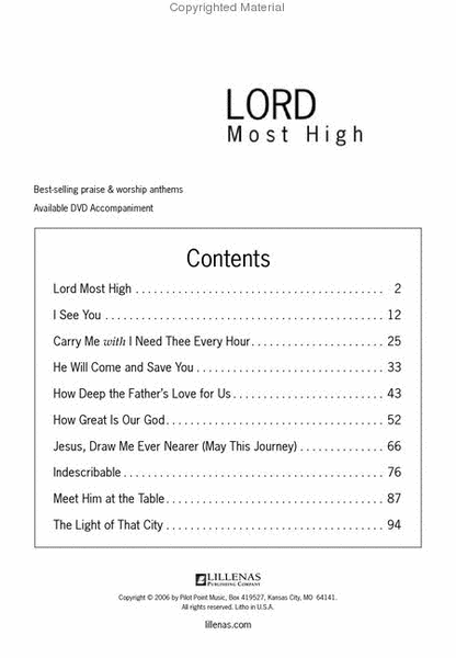 Lord Most High (Book)