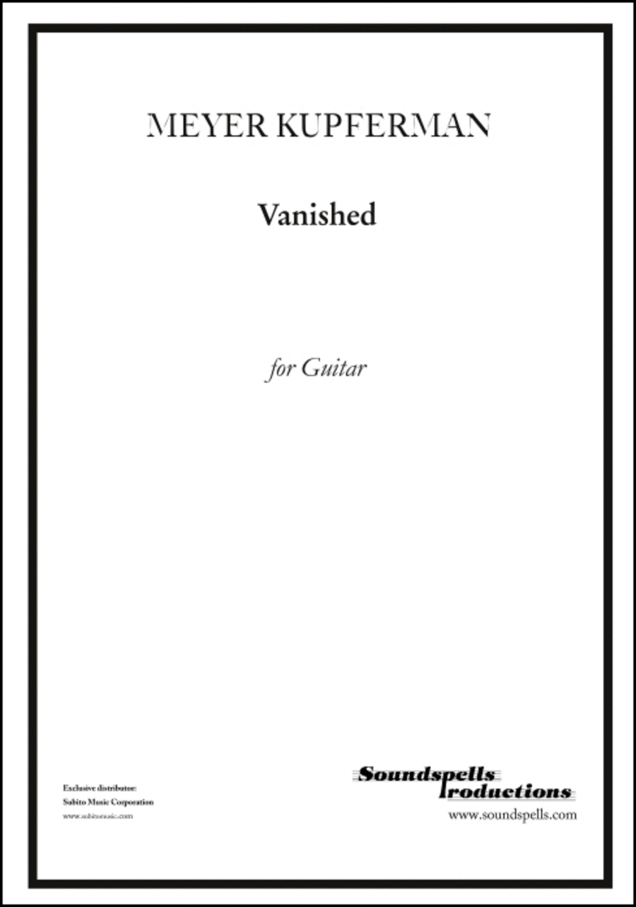 Vanished Guitar Solo scores gallery preview page 1