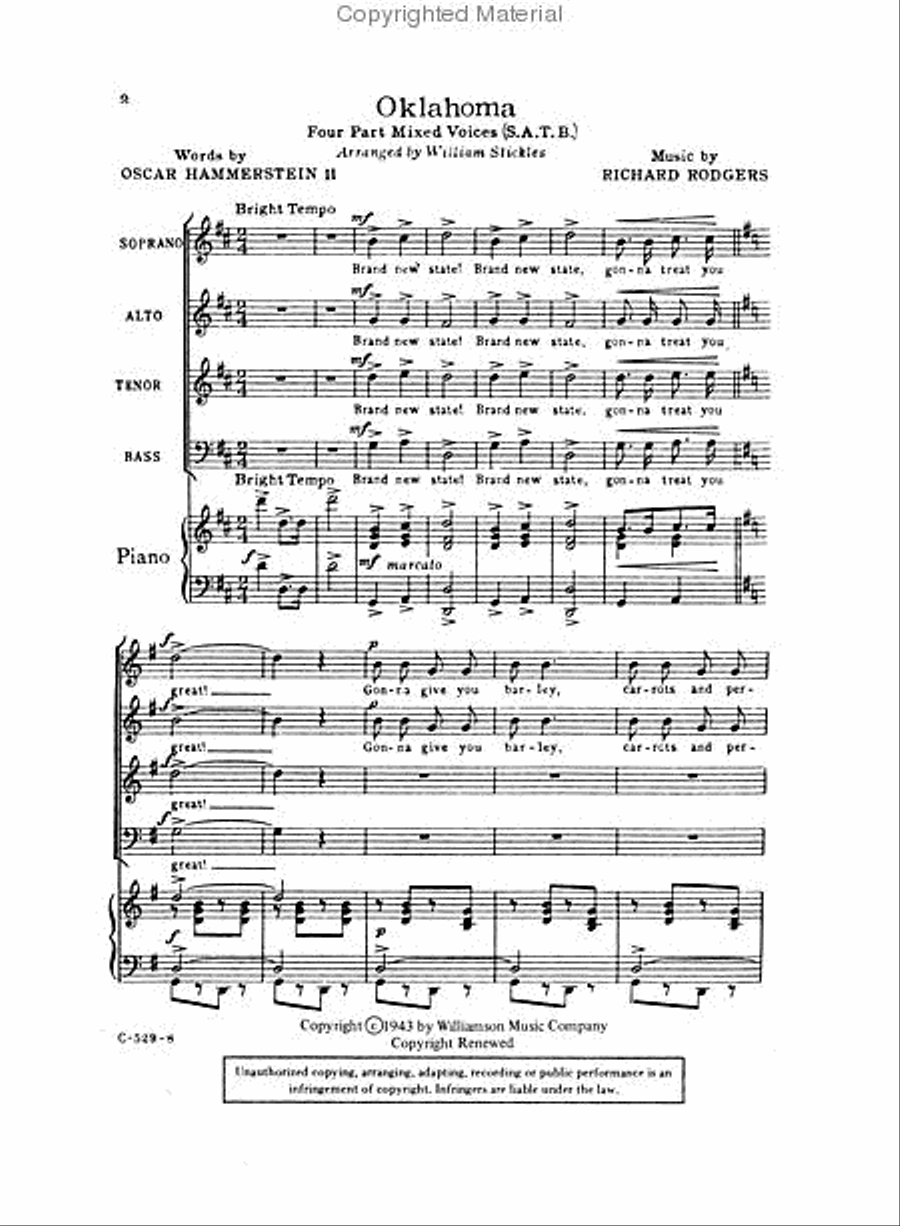 <br>Sheet music extract