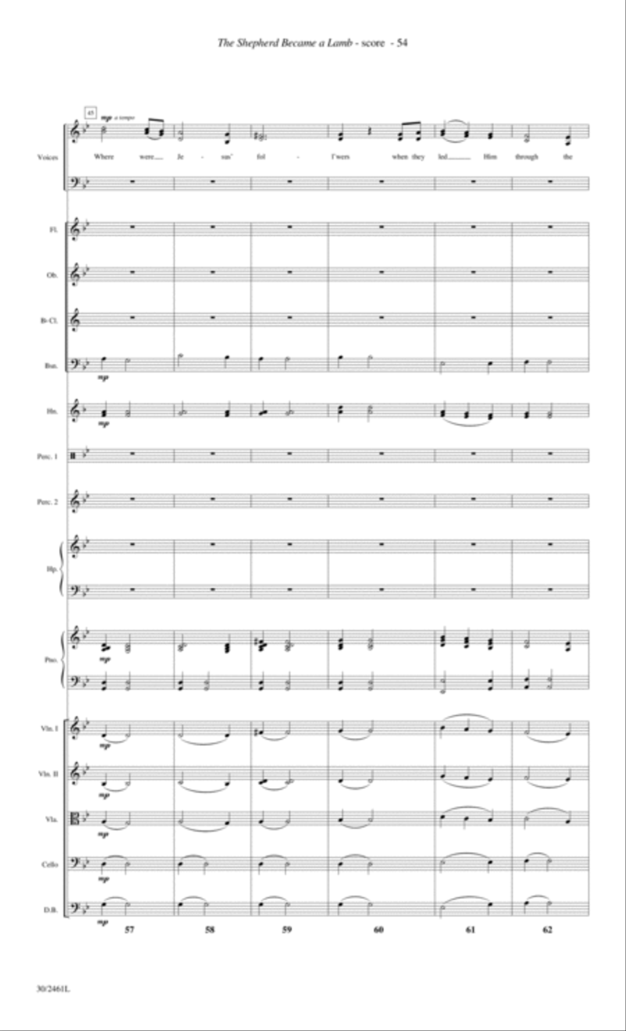 Journey to the Cross - Orchestral Score and Parts Choir scores gallery preview page 56