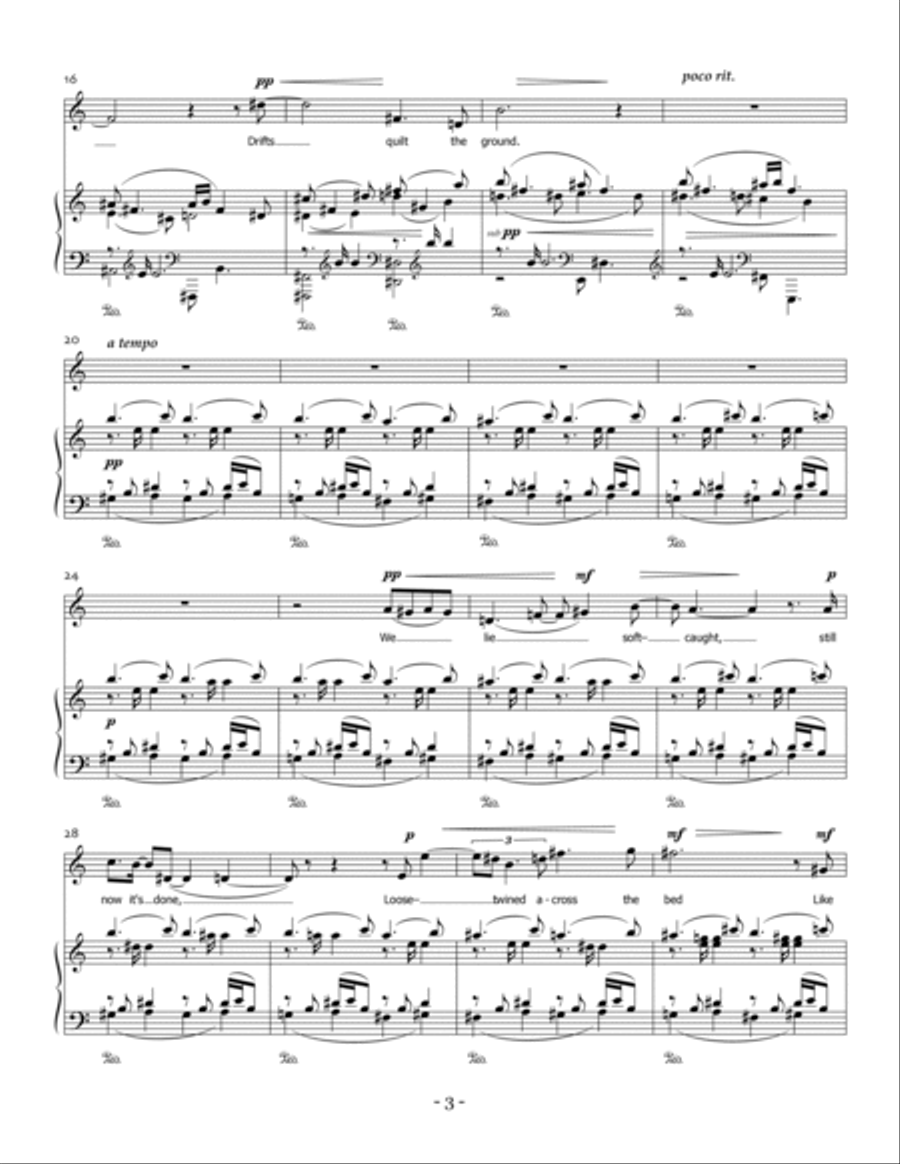Five Songs on Erotic Poetry Chamber Music scores gallery preview page 4