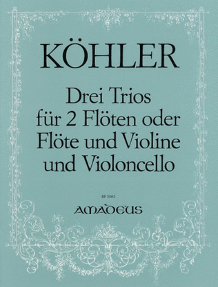 Book cover for 3 Trios op. 86