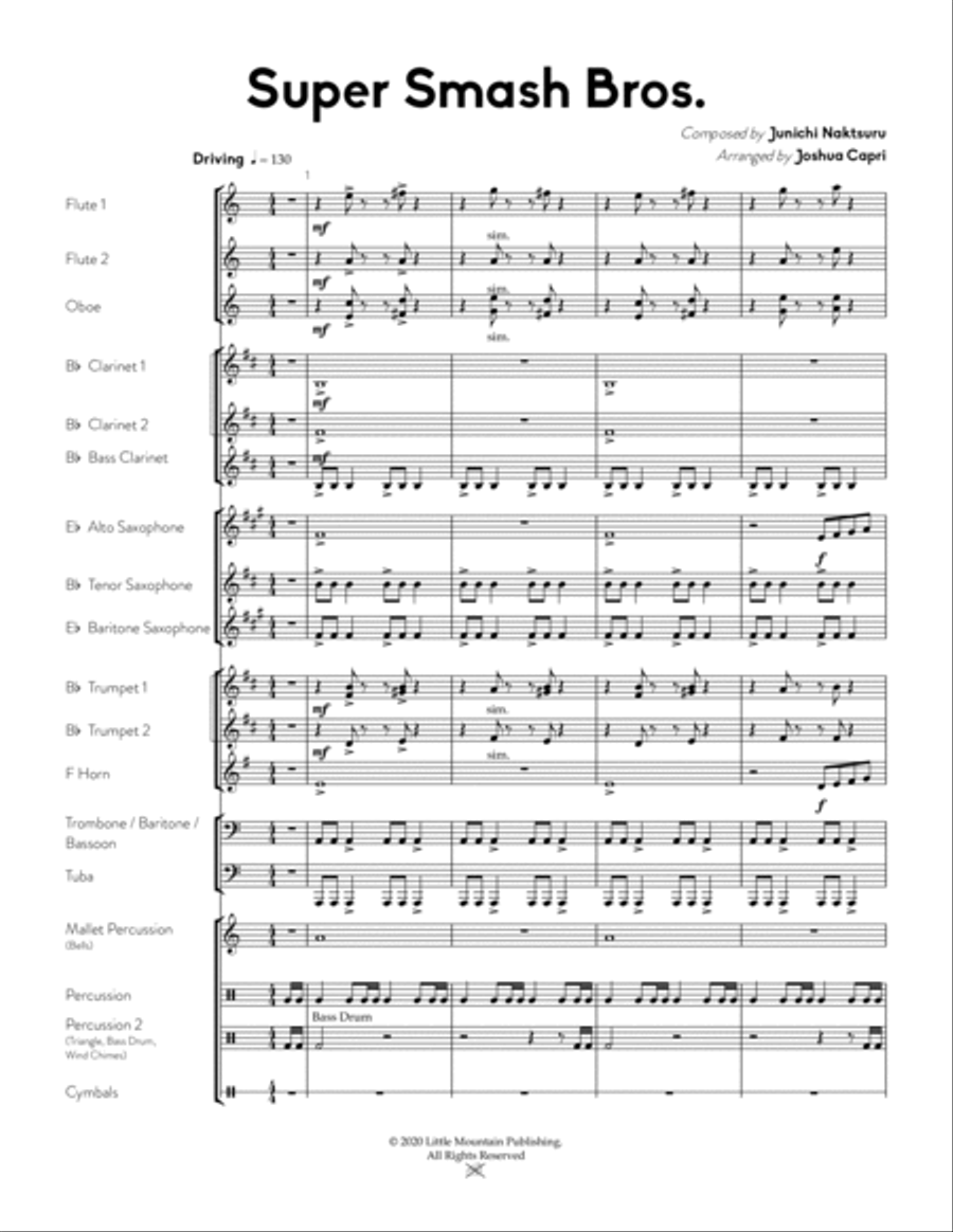 Smash Bros Concert Band scores gallery preview page 3