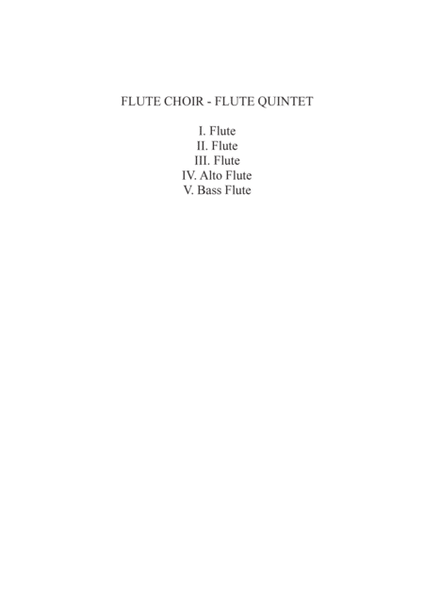 Cajkovskij: Danza degli zufoli (Lo schiaccianoci) for Flute choir - Flute quintet image number null