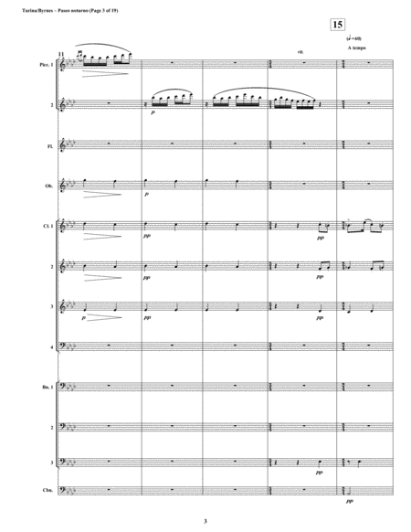 Paseo notorno from Álbum de viaje, Op.15 (Woodwind Choir) image number null