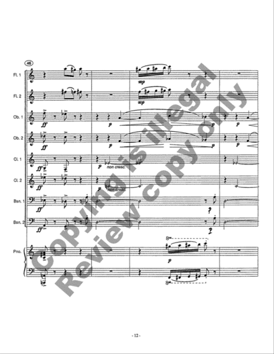 With Love and Hisses Chamber Orchestra scores gallery preview page 9