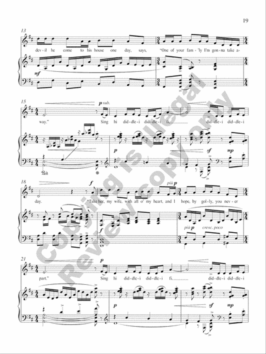 American Folk Set Low Voice scores gallery preview page 34