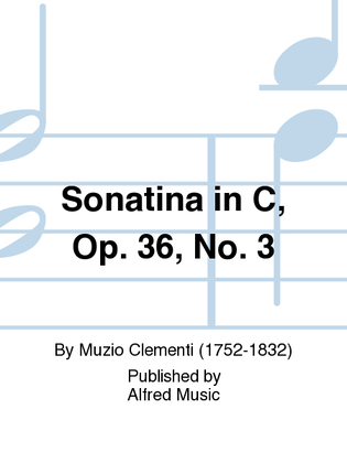 Book cover for Clementi: Sonatina in C, Opus 36, No. 3