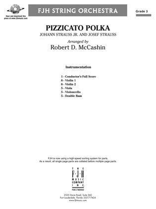 Book cover for Pizzicato Polka: Score