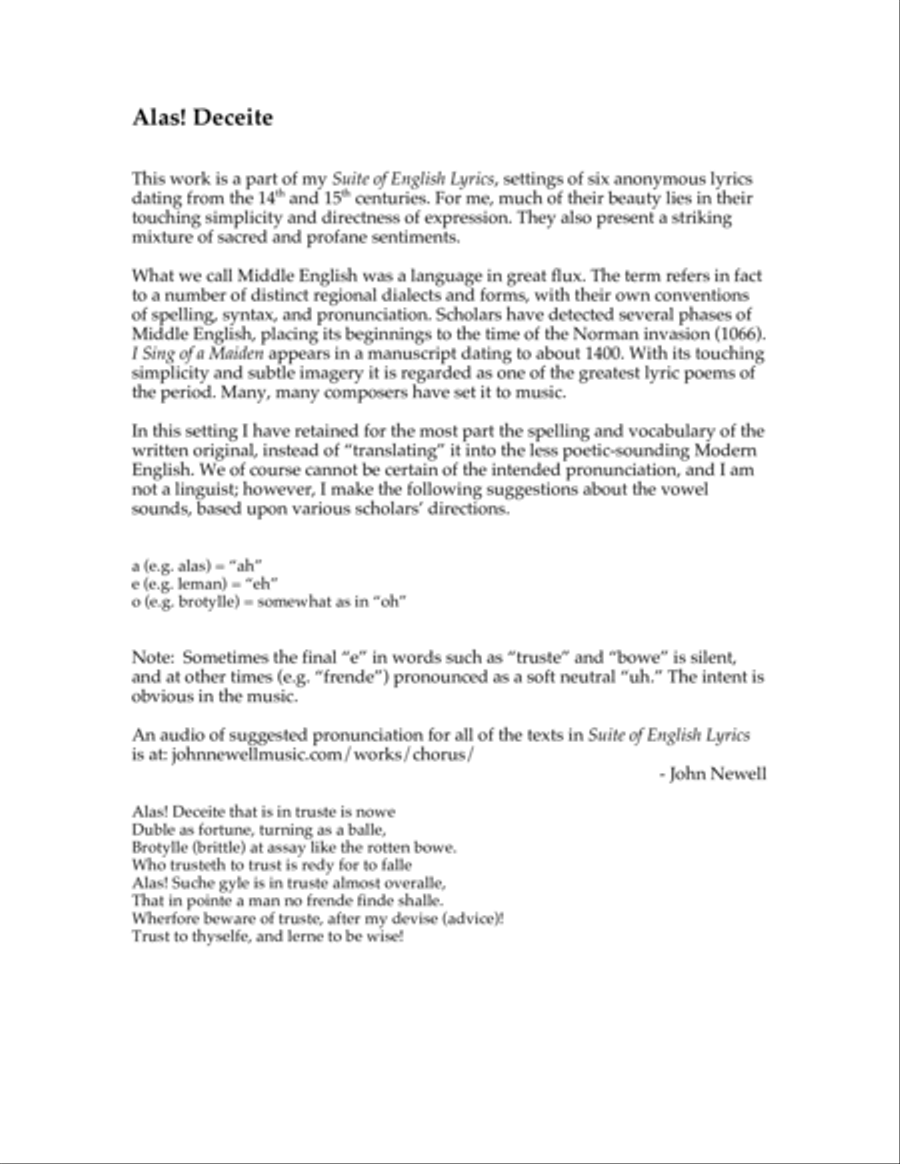 Alas! Deceite 4-Part scores gallery preview page 2