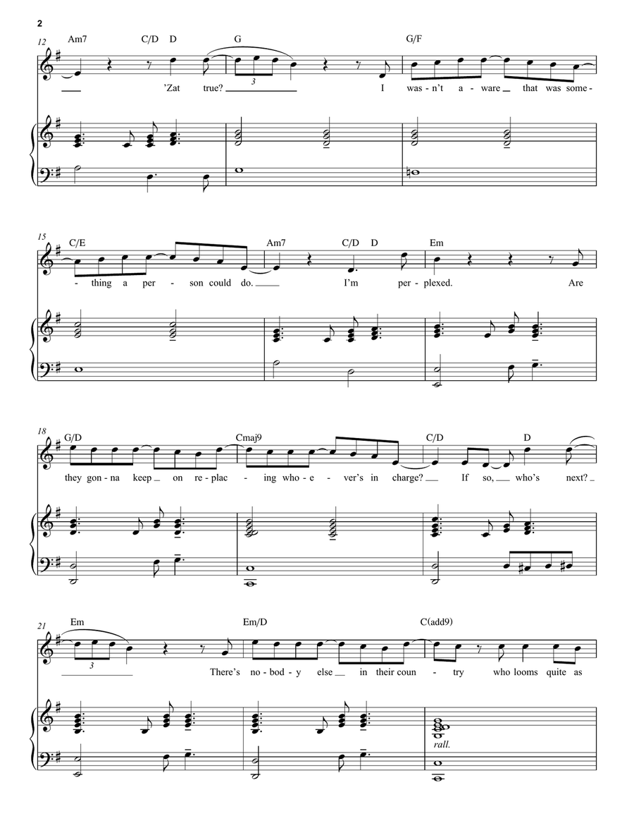 I Know Him (from Hamilton) Voice scores gallery preview page 2