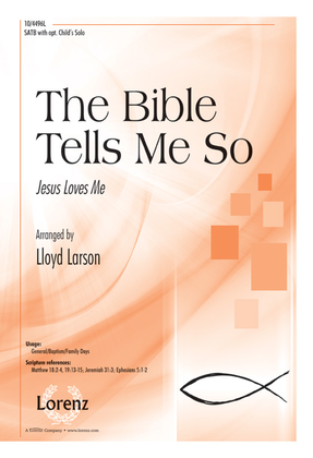 Book cover for The Bible Tells Me So