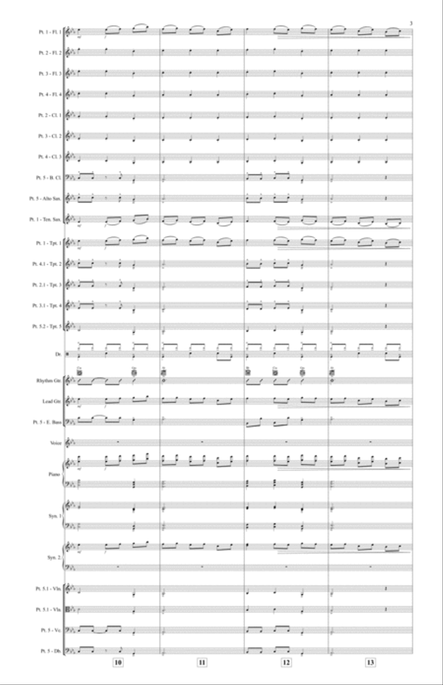 Electric Feel Large Ensemble scores gallery preview page 3