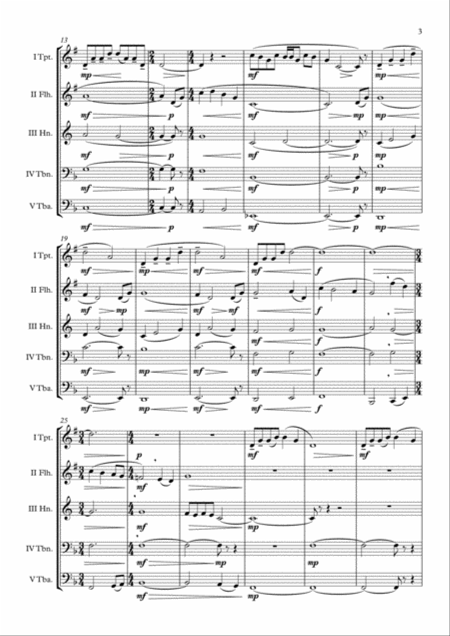 End Credits - Apollo 13 Brass Quintet scores gallery preview page 4