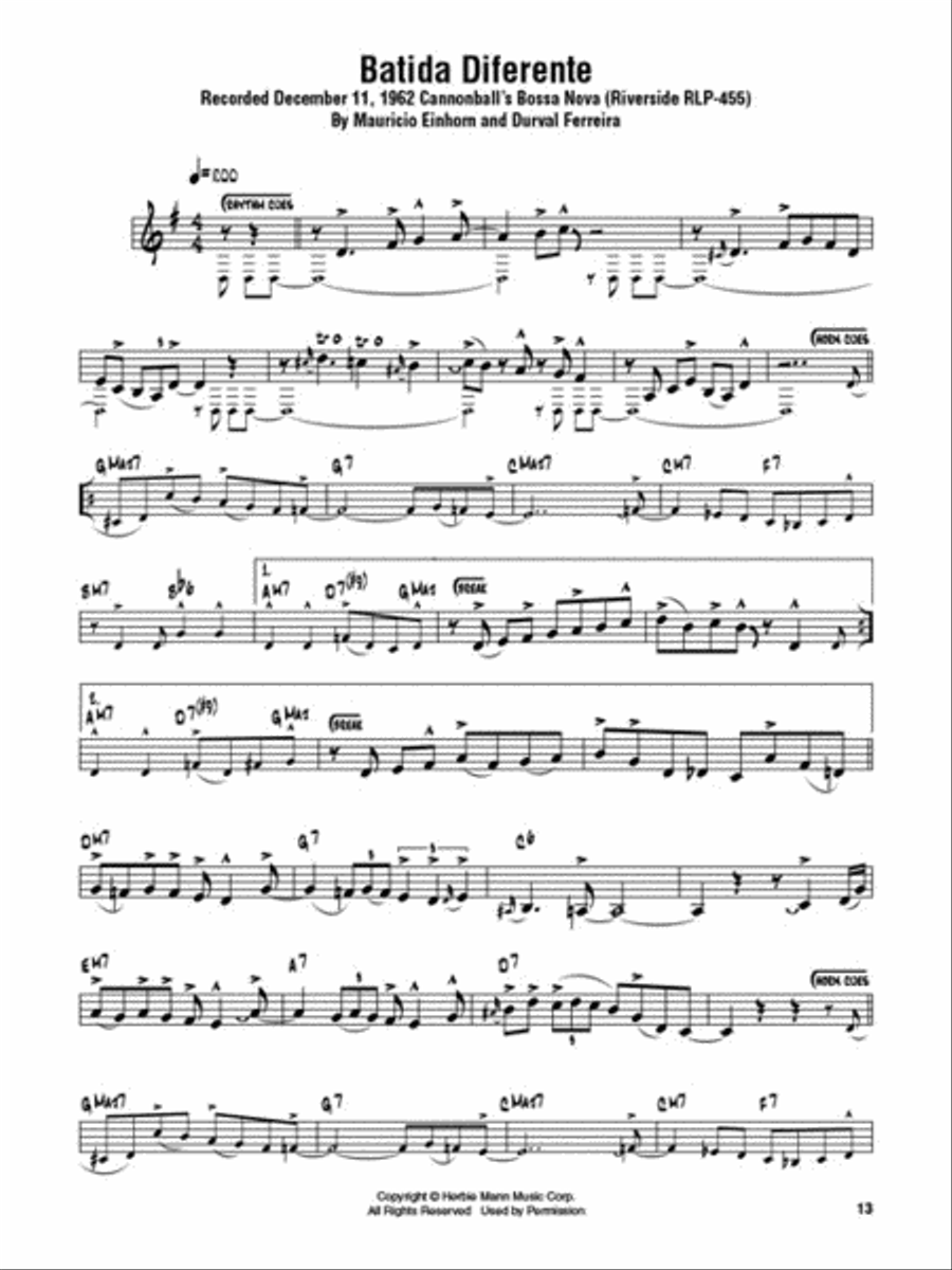 Cannonball Adderley - Omnibook C Instrument scores gallery preview page 5