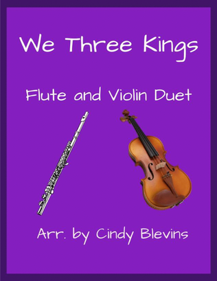 Book cover for We Three Kings, for Flute and Violin