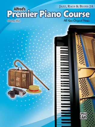 Book cover for Premier Piano Course Jazz, Rags & Blues, Book 2A