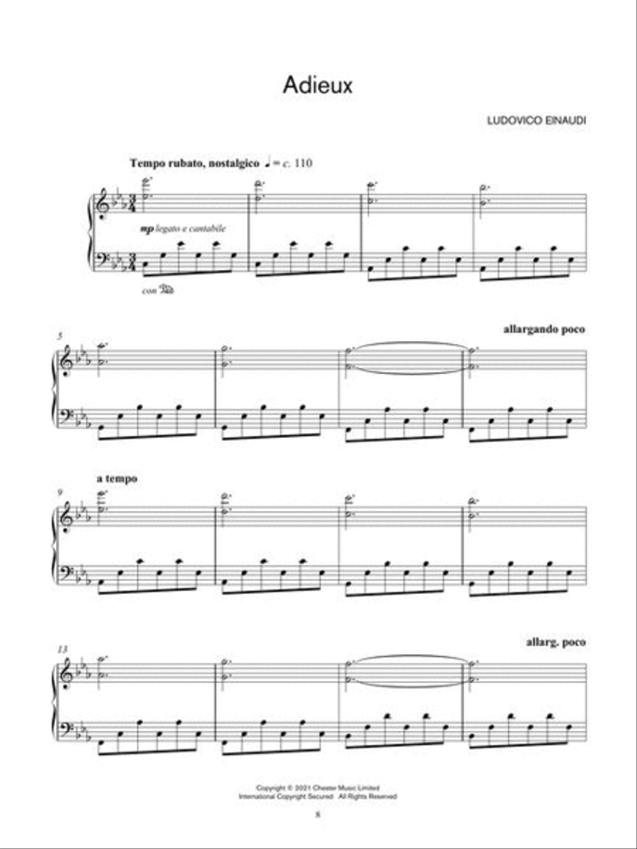 Ludovico Einaudi – Underwater Extra Edition Piano Solo scores gallery preview page 5
