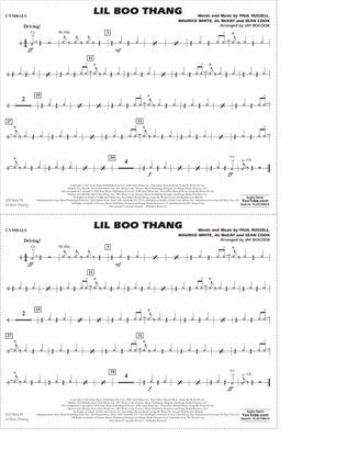 Lil Boo Thang (arr. Jay Bocook) - Cymbals