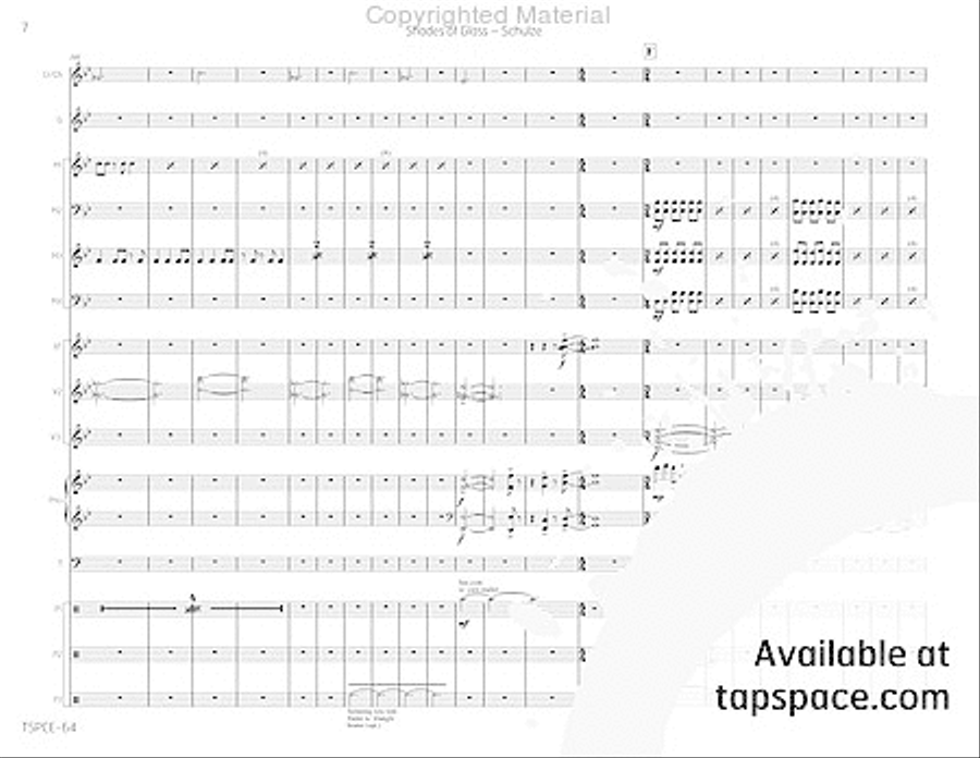 Shades of Glass Percussion Ensemble scores gallery preview page 11