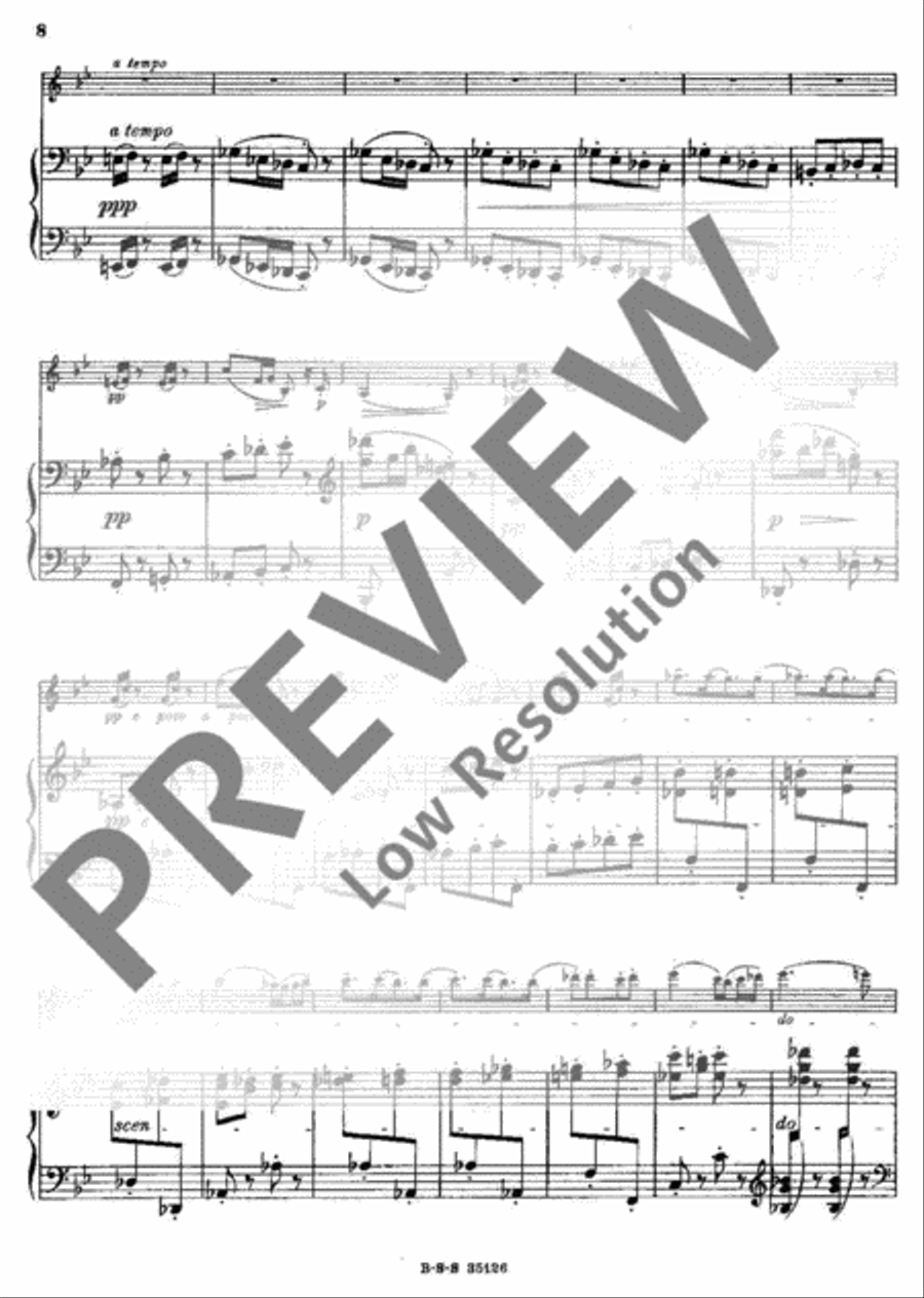 Grillen Violin Solo scores gallery preview page 8