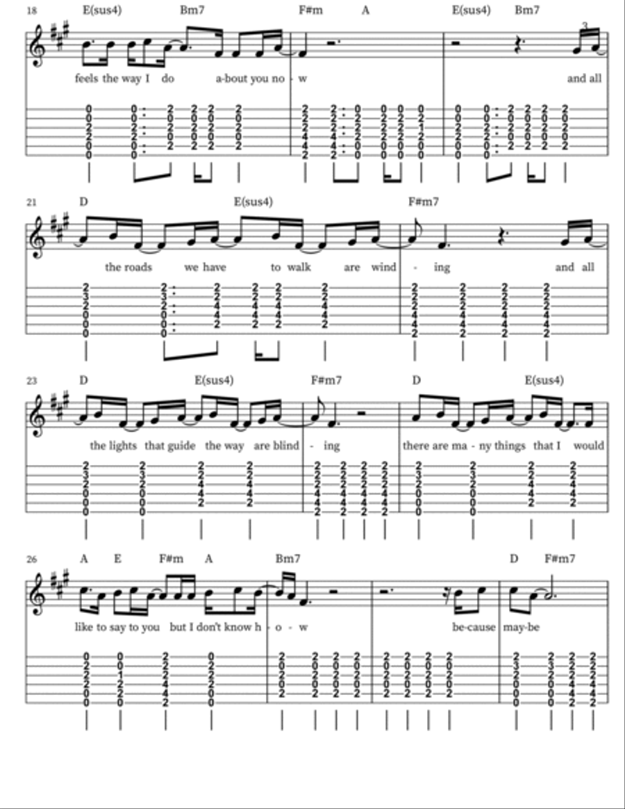 WonderWall - Violin WonderWall - Violin Violin scores gallery preview page 3